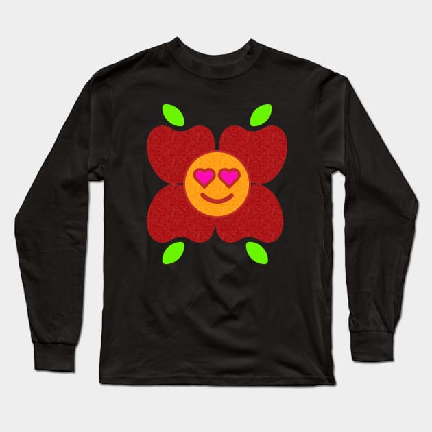 I Heart Fruit Flower Long Sleeve T-Shirt by TeachUrb